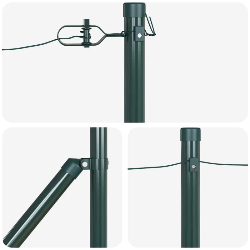vidaXL Στύλος Περιφράξεων Άλλο 26 pcs Γκρι 3,2 x 3,2 x 100 εκ Ατσάλι
