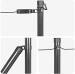 vidaXL Στύλος Περιφράξεων Άλλο 26 pcs Γκρι 3,2 x 3,2 x 90 εκ Ατσάλι