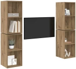 vidaXL Σετ επίπλου τηλεόρασης 4 pcs Artisan Oak 37 x 37 x 72 εκ