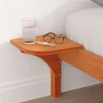 vidaXL Σκελετός Κρεβατιού Κερωτό καφέ 150 x 200 cm