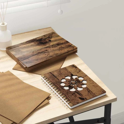 vidaXL Διακοσμητικά Πάνελ 150 pcs Παλαιό ξύλο 15 x 21 x 0.3 εκ