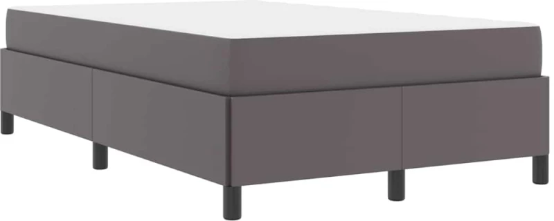 vidaXL Σκελετός Κρεβατιού με στρώμα Γκρι 120 x 190 cm ύφασμα