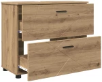 vidaXL Σετ Επίπλων Μπάνιου με συρτάρι με ράφι 3 pcs Artisan Oak