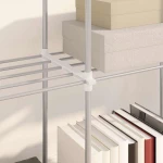 vidaXL Ράφι Αποθήκευσης με ράφι λευκό 43 x 27 x 90 εκ Αλουμίνιο