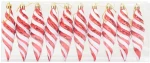 vidaXL Μπαλίτσα Χριστουγεννιάτικης Σπiral 40 pcs Κόκκινο Πλαστικό