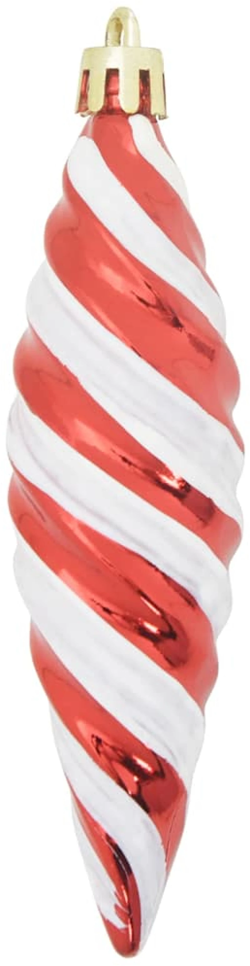 vidaXL Μπαλίτσα Χριστουγεννιάτικης Σπiral 40 pcs Κόκκινο Πλαστικό