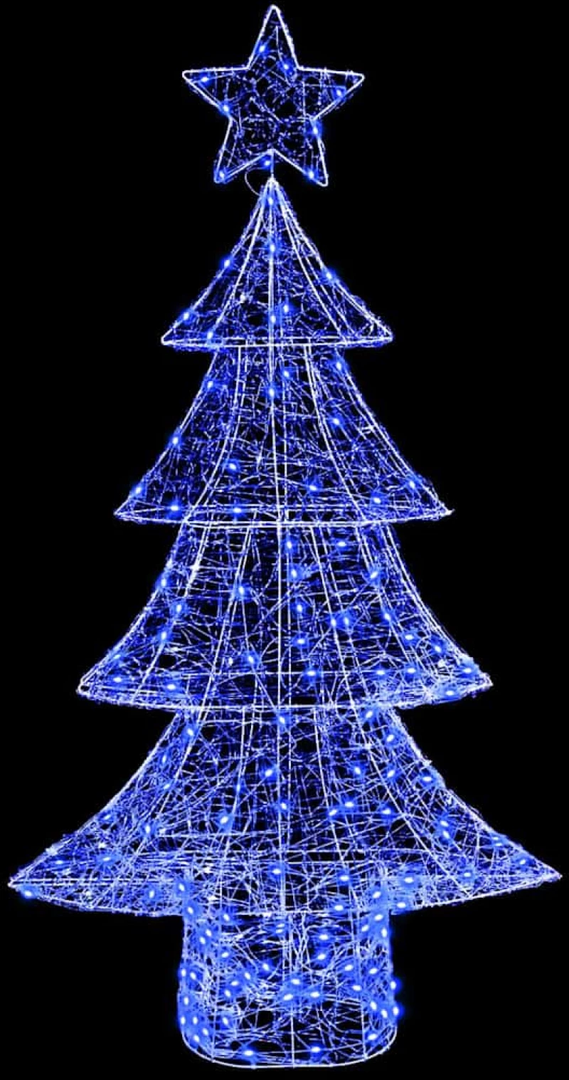 vidaXL Χριστουγεννιάτικο Δέντρο με 160 LED Μπλε 150 cm Ακρυλικό