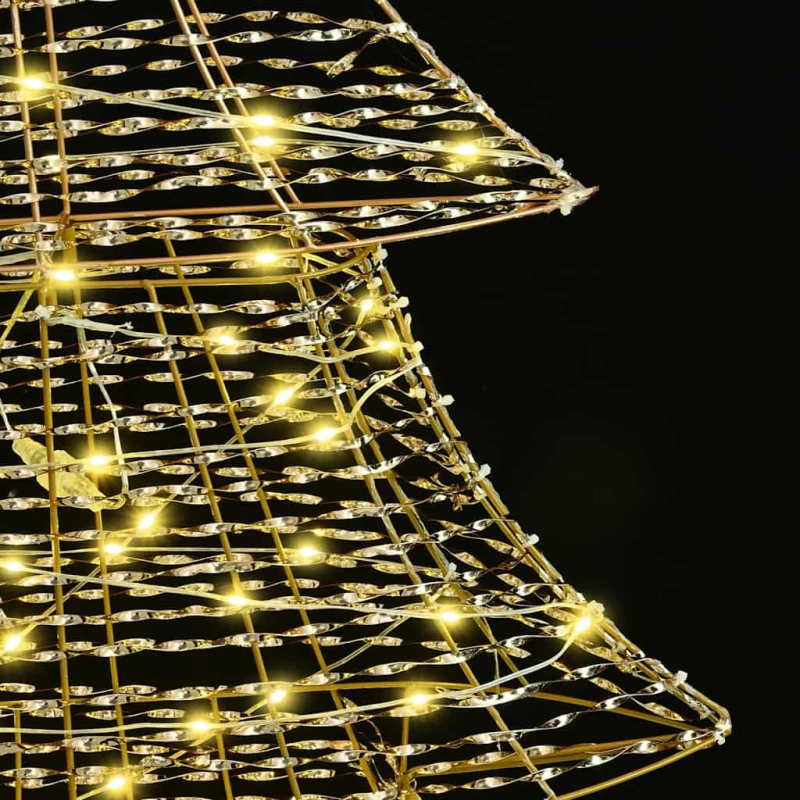vidaXL Χριστουγεννιάτικο Δέντρο με 160 LED Θερμό λευκό 150 cm PET
