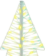 vidaXL Χριστουγεννιάτικο Δέντρο με 160 LED Θερμό λευκό 150 cm PET