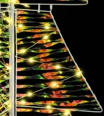 vidaXL Χριστουγεννιάτικο Δέντρο με 160 LED Θερμό λευκό 150 cm PET