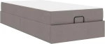 vidaXL Σκελετός Κρεβατιού με στρώμα Taupe 80 x 200 cm ύφασμα