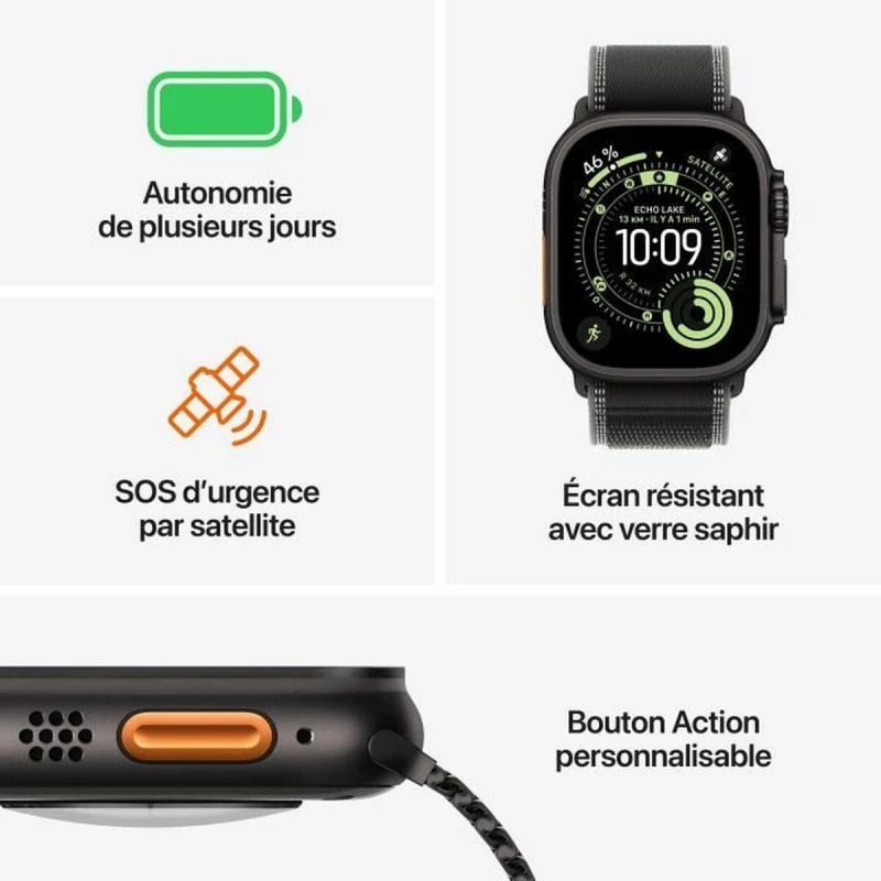 Smartwatch Apple Μαύρο 49 mm