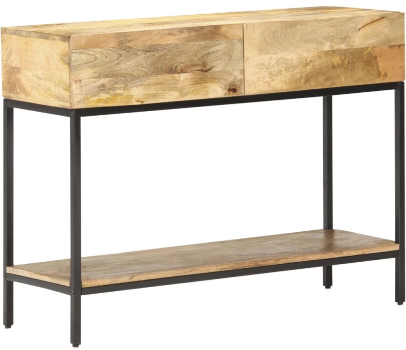 vidaXL Τραπέζι Κονσόλα 100 x 35 x 76 εκ. από Μασίφ Ξύλο Μάνγκο