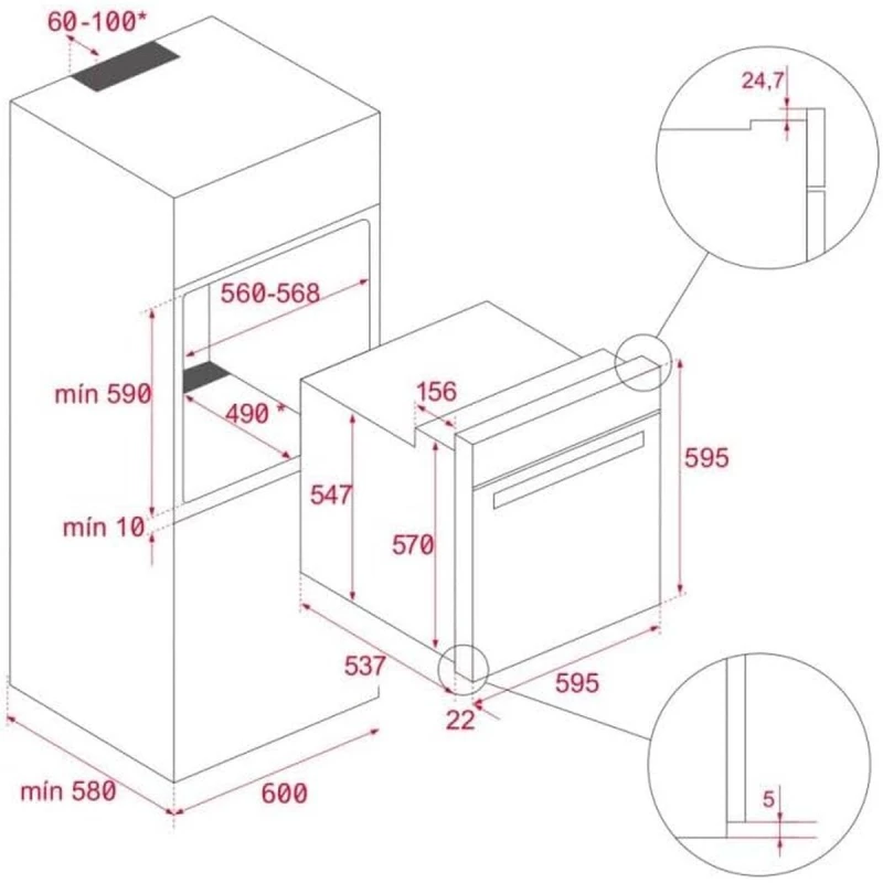 Φούρνος Teka HSB6350 3552 W