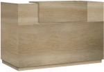 Γραφείο reception Lotus pakoworld σε χρώμα φυσικό 200x70x110εκ