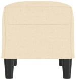 vidaXL Πάγκος Κρεμ 70 x 35 x 41 εκ. Υφασμάτινος
