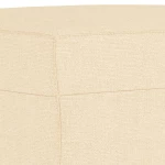 vidaXL Πάγκος Κρεμ 70 x 35 x 41 εκ. Υφασμάτινος