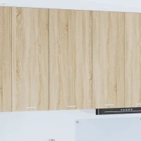vidaXL Κρεμαστό ντουλάπι Riga Σομόνα Δρυς και Λευκό 50 x 31 x 100 εκ.