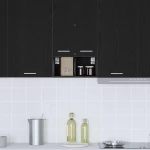 vidaXL Κρεμαστό ντουλάπι Riga Μαύρη Οξυά 20 x 29,5 x 40 εκ.