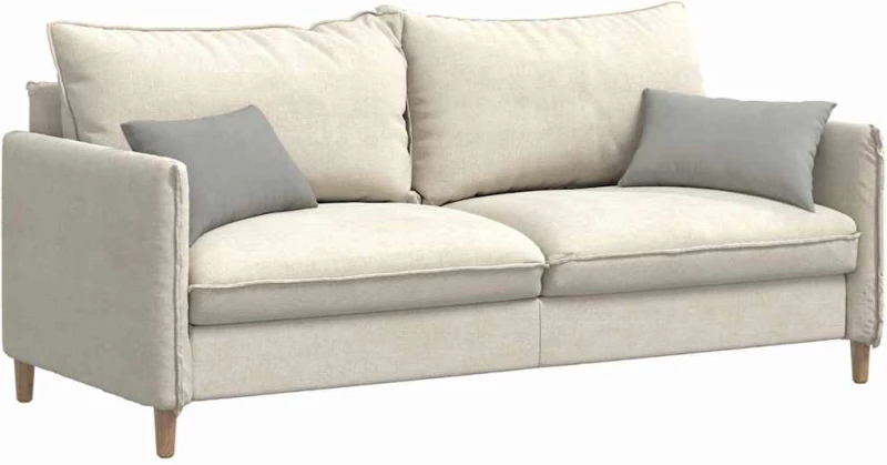 vidaXL Μαξιλάρι Καναπέ 2 pcs Ανοιχτό γκρι 50 x 30 cm ύφασμα