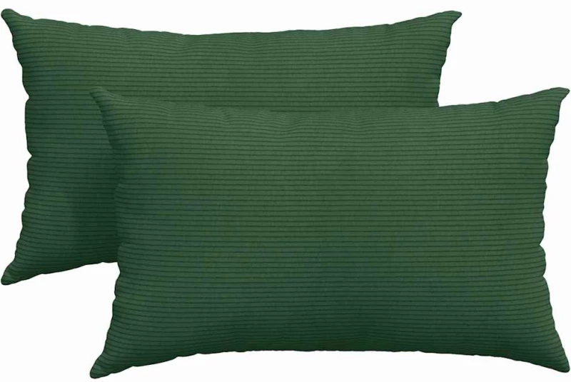 vidaXL Μαξιλάρι Καναπέ 2 pcs Σκούρο Πράσινο 50 x 30 cm