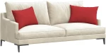 vidaXL Μαξιλάρι Καναπέ 2 pcs Κόκκινο 60 x 40 cm ύφασμα