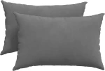 vidaXL Μαξιλάρι Καναπέ 2 pcs Σκούρο Γκρι 60 x 40 cm ύφασμα