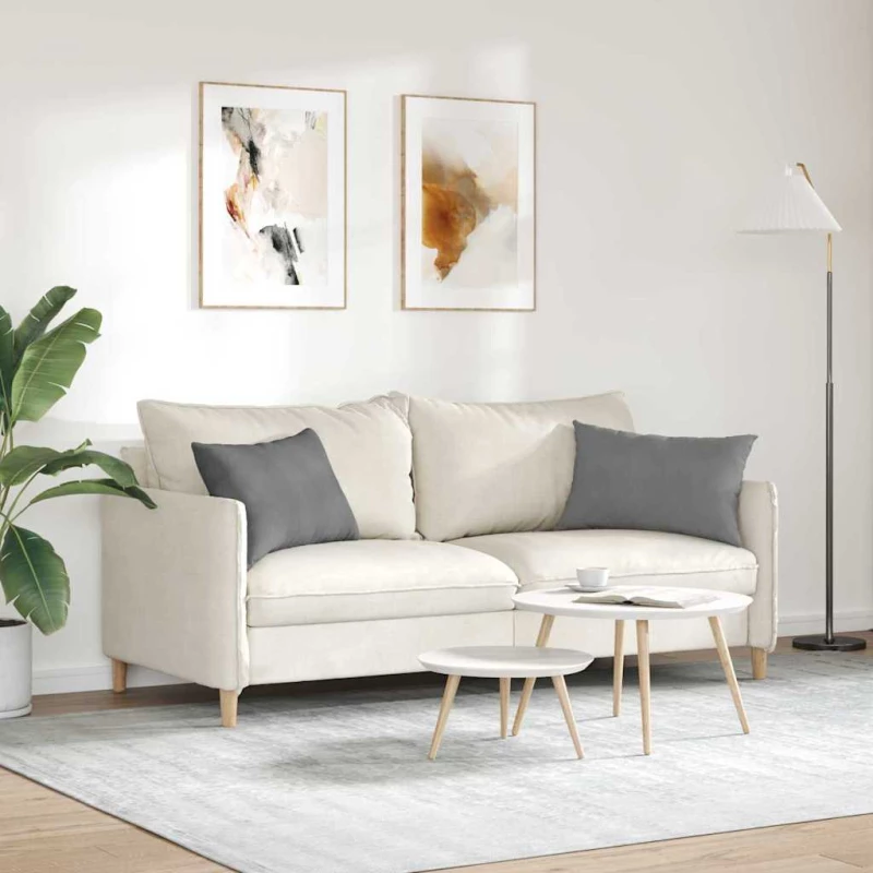 vidaXL Μαξιλάρι Καναπέ 2 pcs Σκούρο Γκρι 60 x 40 cm ύφασμα