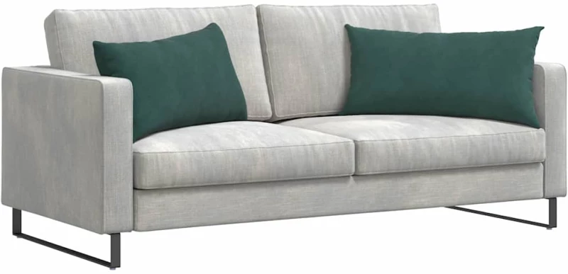 vidaXL Μαξιλάρι Καναπέ 2 pcs Σκούρο Πράσινο 80 x 40 cm