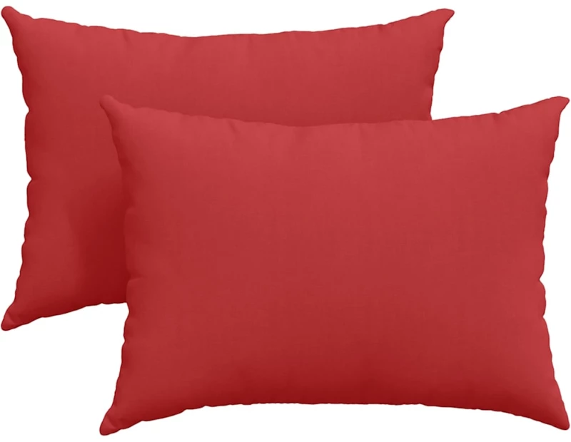 vidaXL Μαξιλάρι Καναπέ 2 pcs Κόκκινο 70 x 50 cm ύφασμα