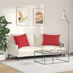 vidaXL Μαξιλάρι Καναπέ 2 pcs Κόκκινο 70 x 50 cm ύφασμα