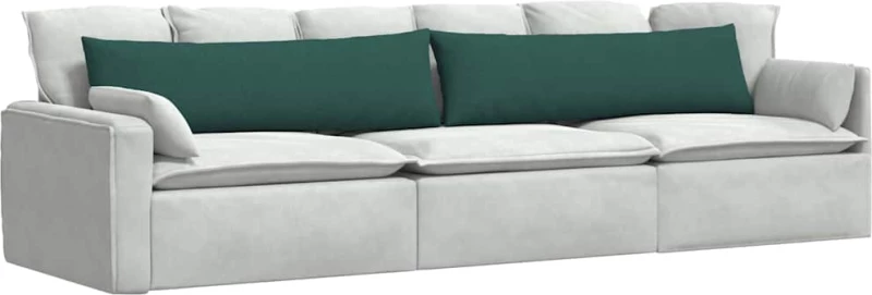 vidaXL Μαξιλάρι Καναπέ 2 pcs Σκούρο Πράσινο 145 x 40 εκ. ύφασμα
