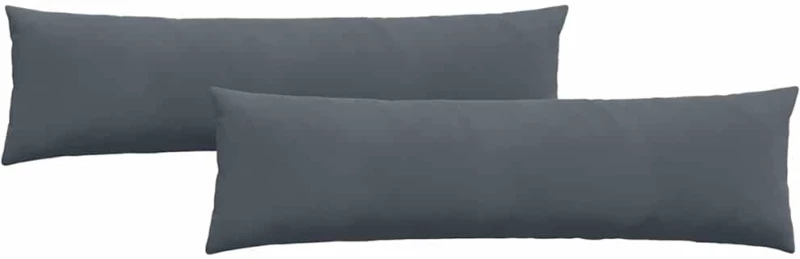 vidaXL Μαξιλάρι Καναπέ 2 pcs Σκούρο Γκρι 145 x 40 εκ.