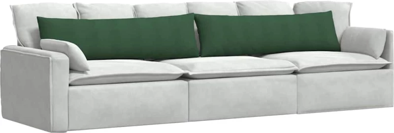 vidaXL Μαξιλάρι Καναπέ 2 pcs Σκούρο Πράσινο 145 x 40 εκ.