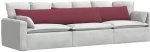 vidaXL Μαξιλάρι Καναπέ 2 pcs Κόκκινο 200 x 40 εκ. ύφασμα