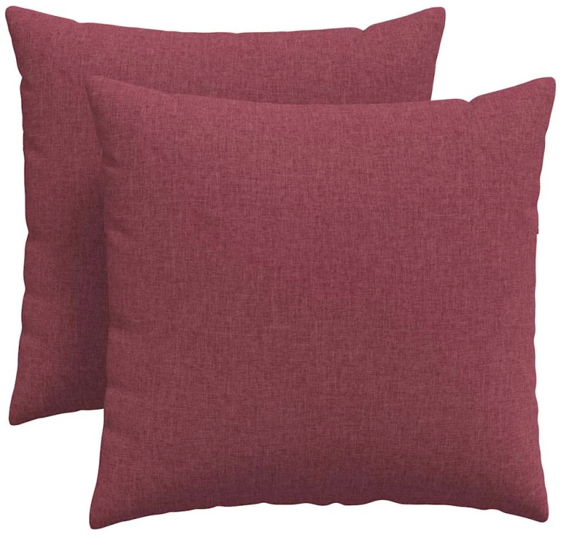 vidaXL Μαξιλάρι Καναπέ 2 pcs Κόκκινο 45 x 45 cm ύφασμα