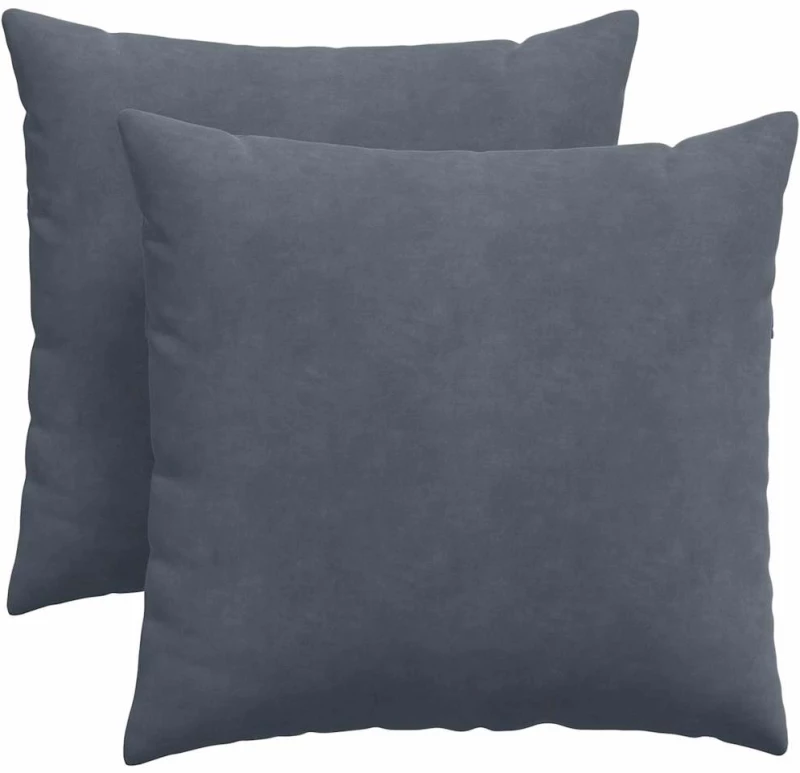vidaXL Μαξιλάρι Καναπέ 2 pcs Σκούρο Γκρι 45 x 45 cm