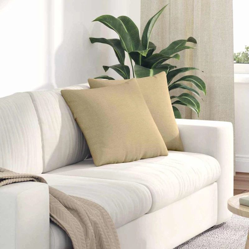 vidaXL Μαξιλάρι Καναπέ 2 pcs Γκρι Πράσινο 45 x 45 cm