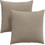 vidaXL Μαξιλάρι Καναπέ 2 pcs Taupe 60 x 60 cm ύφασμα
