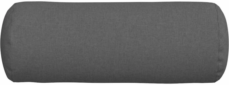 vidaXL Μαξιλάρια Στήριγμα 2 pcs Σκούρο Γκρι Ø 25 x 70 cm ύφασμα