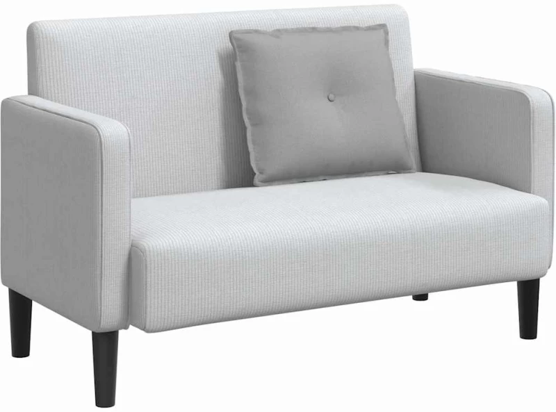 vidaXL Μαξιλάρι Πλάτης Σκίουρος Γκρί 60 x 19 x 50 εκ ύφασμα