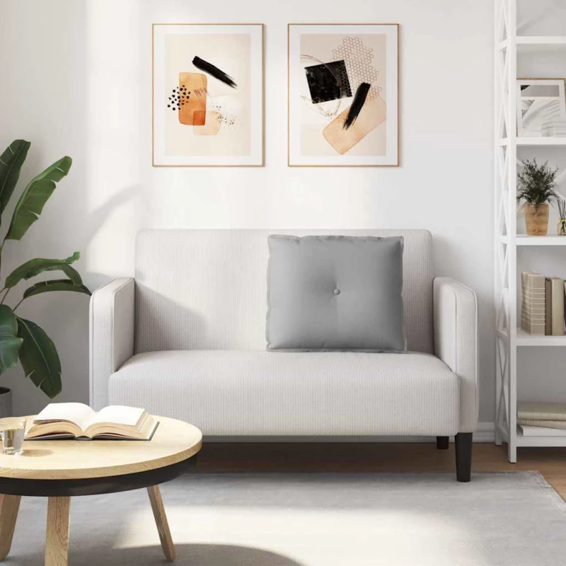 vidaXL Μαξιλάρι Πλάτης Σκίουρος Γκρί 60 x 19 x 50 εκ ύφασμα