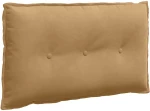 vidaXL Μαξιλάρι Πλάτης Καφέ 80 x 50 cm Υφασμάτινο Κορντουρά