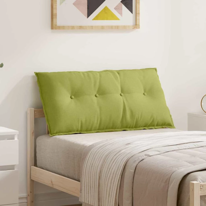 vidaXL Μαξιλάρι Πλάτης Ανοιχτό Πράσινο 100 x 19 x 50 εκ ύφασμα