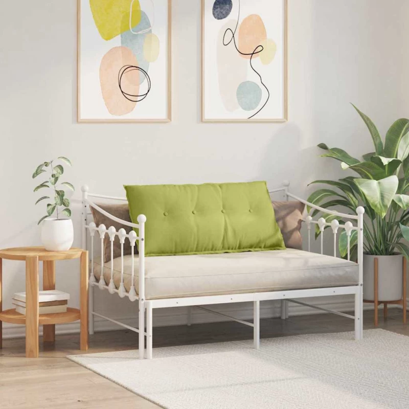 vidaXL Μαξιλάρι Πλάτης Ανοιχτό Πράσινο 100 x 19 x 50 εκ ύφασμα