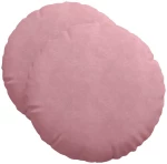 vidaXL Μαξιλάρια καθισμάτων 2 pcs Ροζ Ø 40 x 13 εκ. Βελούδο