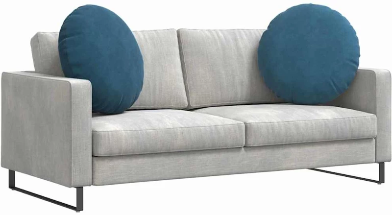 vidaXL Μαξιλάρια καθισμάτων 2 pcs Μπλε Ø 40 x 13 εκ. Βελούδο