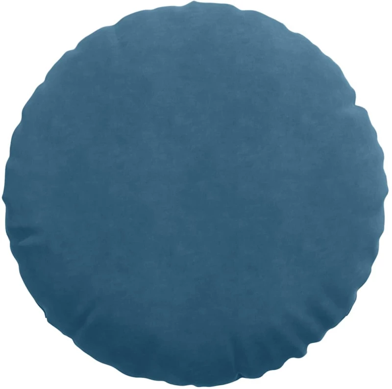 vidaXL Μαξιλάρια καθισμάτων 2 pcs Μπλε Ø 40 x 13 εκ. Βελούδο