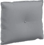 vidaXL Μαξιλάρι Πλάτης Ανοιχτό γκρι 60 x 19 x 50 εκ ύφασμα