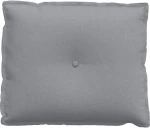 vidaXL Μαξιλάρι Πλάτης Ανοιχτό γκρι 60 x 19 x 50 εκ ύφασμα